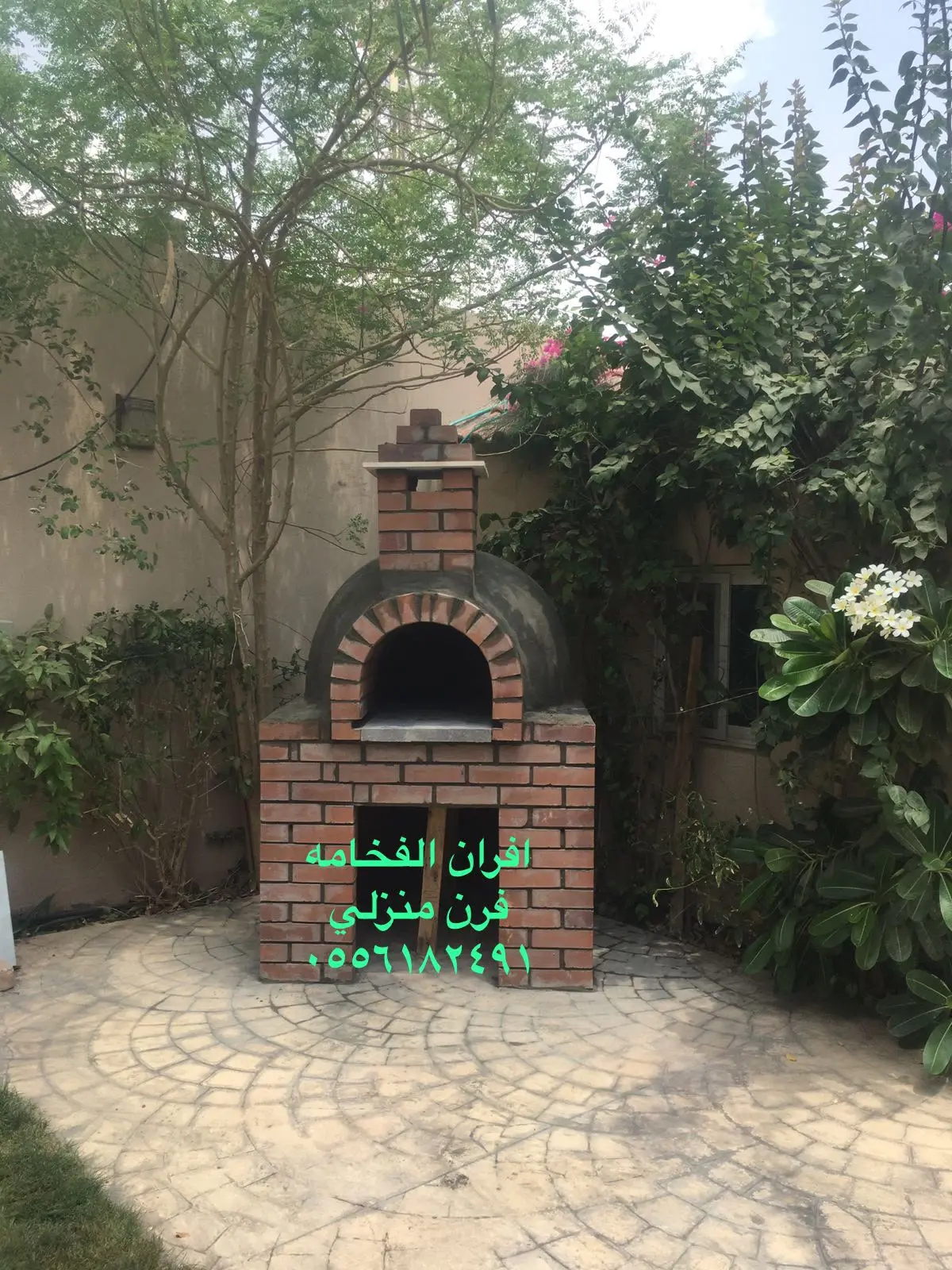 فرن حديقة من الطوب لمنازل الرياض